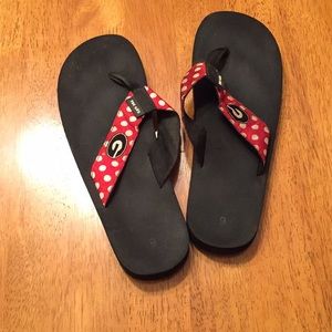 University of Georgia sandals by Toe Goz size 9